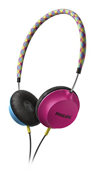 Philips SHL5100BP/28 Strada Headband Headphones, Blue/Pink