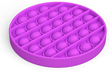 Auch Push Pop Bubble Sensory Fidget Toy for Autism Special Needs Stress Reliever Sensory Irritability Toy (Purple)