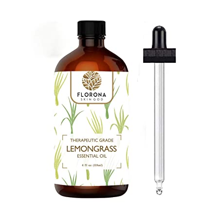Florona Organic Essential Oil, 4 Oz Organic (Lemongrass, 4 Oz)