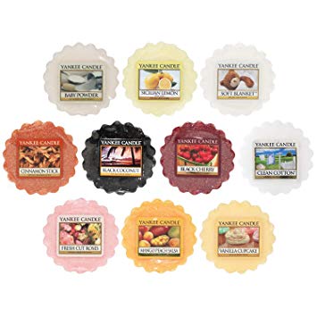 Yankee Candle Wax Melts Value Bundle, Mixed Popular Fragrances, Set of 10