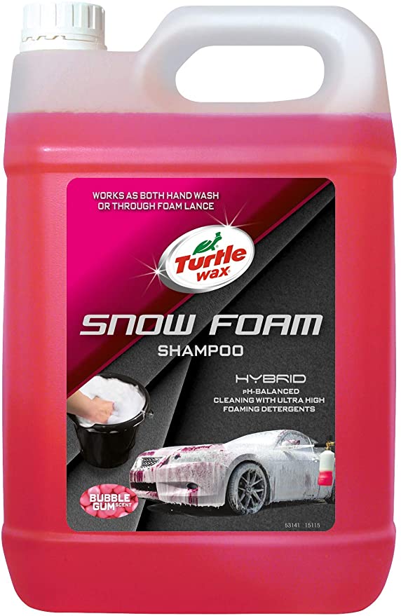 Turtle Wax 53141 Hybrid Ultra Thick PH Balanced Car Snow Foam & Hand Wash Car Shampoo 2.5 Litre