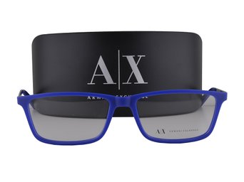 Armani Exchange AX3027 Eyeglasses 55-16-140 Matte Elettric Blue 8168 AX 3027