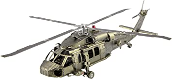 Fascinations Metal Earth UH-60 Black Hawk Helicopter 3D Metal Model Kit