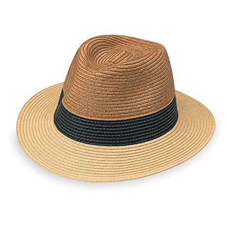 Wallaroo Hat Company Men’s St. Tropez Fedora – Fedora, Adjustable, Designed in Australia, Tri-Tone