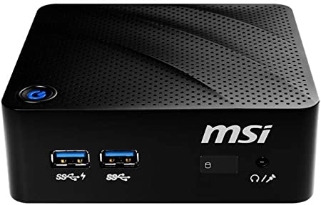 MSI Cubi N 8GL-001BEU Fanless Mini-PC, Intel Celeron N4000, Black