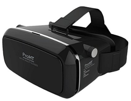 ProHT III 3D VR Virtual Reality Glasses Headset with Head-mounted Headband for iPhone 6s6 plus65s5c5 Samsung Galaxy s6s7note4note5 and Other 47quot-60quot Smart Phone