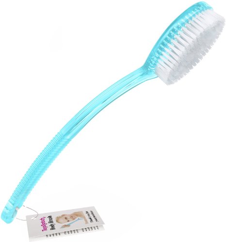 ON SALE Blue Bath Brush with Long Handle Topnotch Shower Back Scrubber