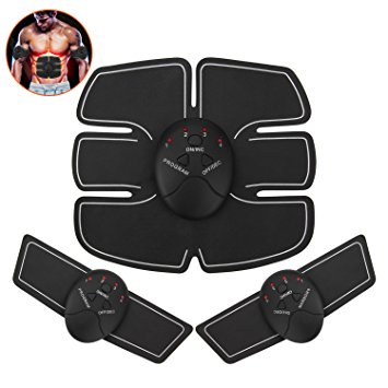 Abdominal Muscle Toner，Iwotou EMS ABS Body Muscle Trainer Wireless Portable Body Gem For Men Women Abdomen/Arm/Leg