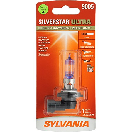 SYLVANIA 9005 SilverStar Ultra High Performance Halogen Headlight Bulb, (Contains 1 Bulb)
