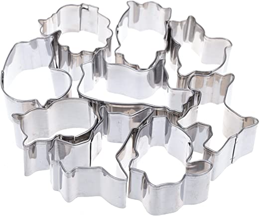 COSMOS Set of 9 Mini Animal Cookie Cutters Molds