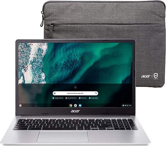 Acer Chromebook 315 Laptop | Intel Celeron N5100 | 15.6" Full HD IPS Display | Intel UHD Graphics | 8GB LPDDR4X | 64GB eMMC | Wi-Fi 6 | DTS Audio | Chrome OS | CB315-4H-C6MH,Silver