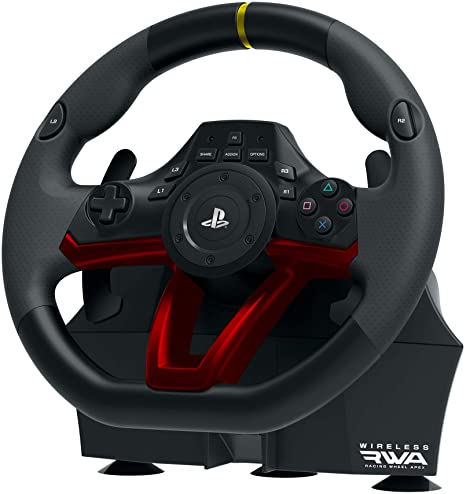 HORI Wireless Racing Wheel Apex - Steering Wheel with pedals - PS4 - PS3 - PC