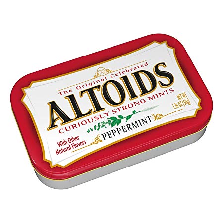 ALTOIDS Classic Peppermint Breath Mints, 1.76-Ounce Tin