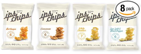 Ips Protein Chips, Variety Pack, 1 Ounce (Pack of 8)
