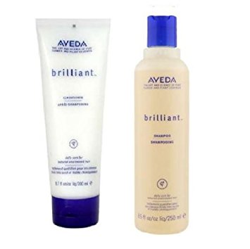 Aveda Brilliant Shampoo 8.5 oz & Conditoner 6.7 oz Duo Set