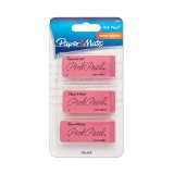 Paper Mate Pink Pearl Premium Erasers 3 Pack Large 70501