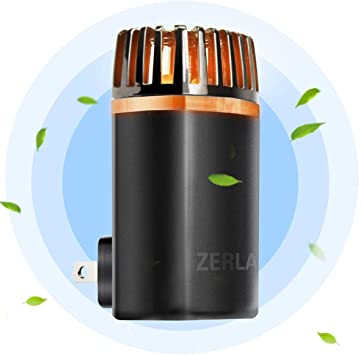 ZERLA Air Purifier for Home,Pluggable Mini Smoke Purifier Odor Eliminator