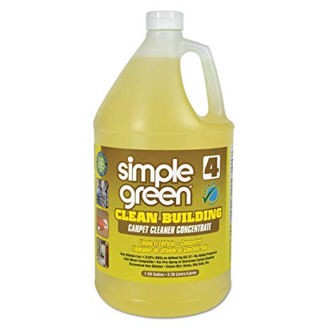 Simple Green 11201 Clean Building Carpet Cleaner Concentrate, Unscented, 1gal Bottle (Case of 2)