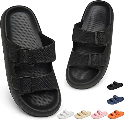 Somic Cloud Slippers for Women and Men Super Comfy Pillow Slippers Cushion Thick Sole Sandals Non-Slip Bathroom Sandals Indoor and Outdoor Foam Slides