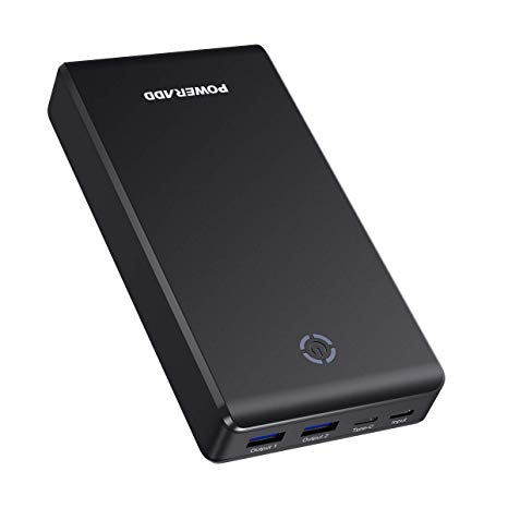 Poweradd PD 45W Universal Power Bank 26800 mAh Portable Charger Personal Computer Charging Battery Mobile Battery (Micro USB Input Port/USB Output Port/USB - C Port Input Port Installed)