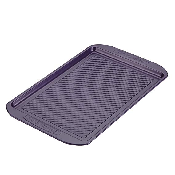 Farberware 47138 Colorvive Bakeware Baking Sheet, 11" x 17", Purple