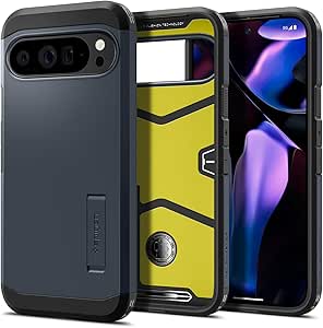 Spigen Case for Pixel 9 Pro XL Case [Made for Google], Tough Armor Designed for Google Pixel 9 Pro XL - Metal Slate