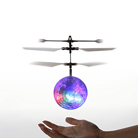 RC Toy,OCDAY RC Flying Ball, RC infrared Induction Helicopter Ball Built-in Shinning LED Lighting for Kids, Teenagers Colorful Flyings for Kid's Toy,Kids' gift