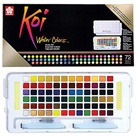 Sakura XNCW-72N Studio Watercolor Set, 72 Colors, Assorted