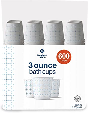 New Member's Mark Bath Cup, 3 oz (600, 1 pack)