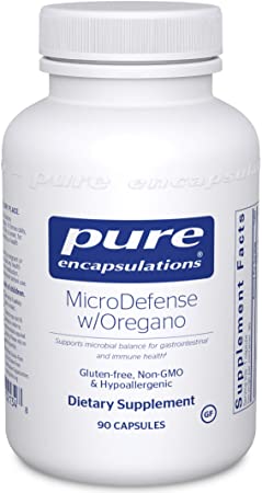 Pure Encapsulations - MicroDefense with Oregano - Support for Healthy Gastrointestinal Tract Function and Microbial Balance - 90 Capsules
