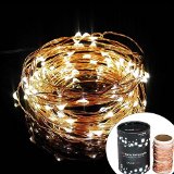 Divine LEDs Gorgeous String Lights Copper Wire Starry String Light Soothing Dcor Elegant Rope Light Suitable for Christmas Weddings Parties Waterproof 33 100 LEDs