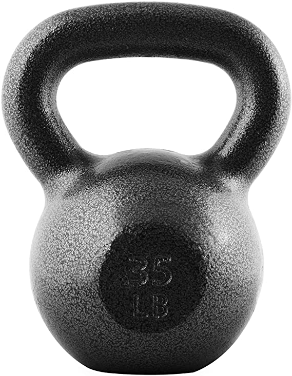 WF Athletic Supply Hammerstone Painted Cast Iron Kettlebells, Home & Gym Equipment, Great for Strength Training, Full Body Workout & Crossfit Training, Color & Size Options Available in 10-80 Pounds