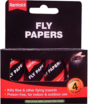 Rentokil FF63 Flypapers 4 Pack