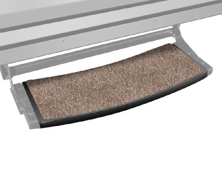 Prest-O-Fit 2-0371 Outrigger Radius RV Step Rug Walnut Brown 22 In. Wide