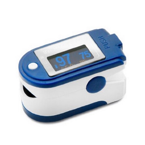 CMS 50D  Blue Finger Pulse Oximeter with USB and Sofware