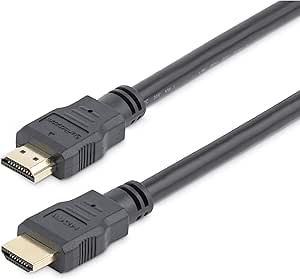 StarTech.com 1m (3ft) HDMI Cable - 4K High Speed HDMI Cable with Ethernet - UHD 4K 30Hz Video - HDMI 1.4 Cable - Ultra HD HDMI Monitors, Projectors, TVs & Displays - Black HDMI Cord - M/M (HDMM1M)