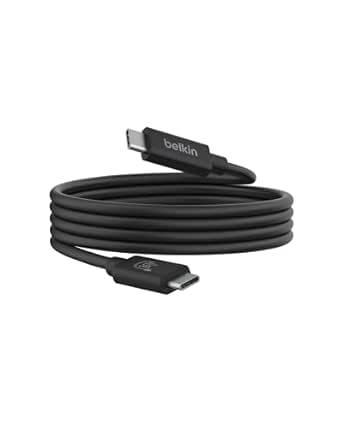 Belkin Connect USB4 Cable (4ft/1.2M Power Cable), USB-C to USB-C Cable w/ 240W Power Delivery   20Gbps - USB4 Compliant Power Cable, Compatible with MacBook, Windows, Chromebook, & More