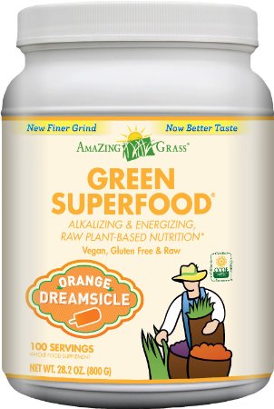 Amazing Grass Green Superfood Orange Dreamsicle, 100 Servings, 28.2 Ounces