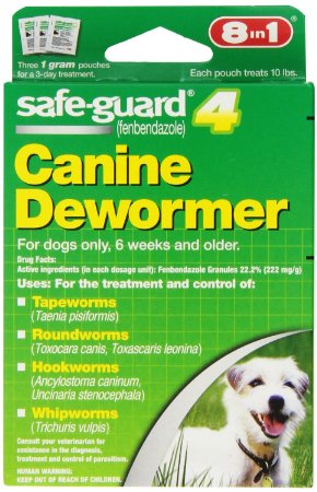 8 in 1 Safe Guard Canine Dewormer 2-pack (6 Pouches)