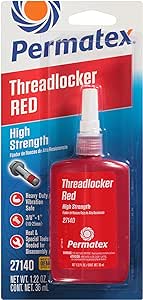 Permatex 27140 Red High Strength 271 Threadlocker, 36mL