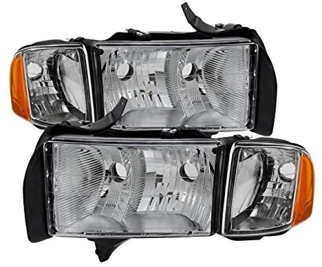 for Dodge Ram Sport Model Only OEM headlights Chrome