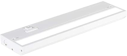 LED Under Cabinet Lighting by NSL - Dimmable Hardwired or Plugged-in installation - 3 Color Temperature Slide Switch - Warm White (2700K), Soft White (3000K), Cool White (4000K) - 12 Inch White Finish