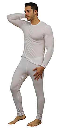 Moet Fashion Men's Ultra Soft Thermal Underwear Long Johns Set With Fleece Lined