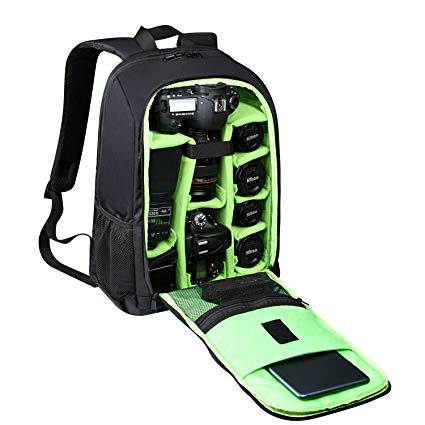 Estarer Waterproof DSLR Camera Laptop Backpack with Rain Cover,Tripod Holder,Large Professional SLR Photo Rucksack for Dji Mavic Pro,Canon,Nikon,Sony,Fujifilm