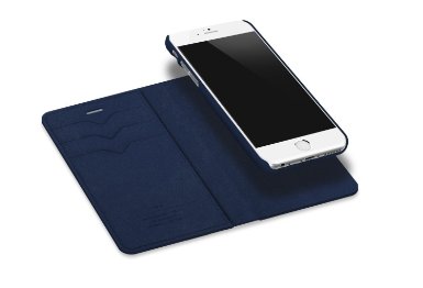 LABC - Smart Wallet with Detachable Inner Case - iPhone 6 PLUS & 6S PLUS (Blue & Stitched)