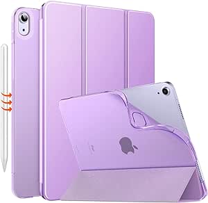 MoKo for iPad Air 6th Generation 11-inch Case (M2) 2024, iPad Air 5th/4th Gen Case 10.9" 2022/2020, Translucent Frosted Soft TPU Back Cover for iPad Air 6/5/4 Gen, Slim iPad Air Case,Purple