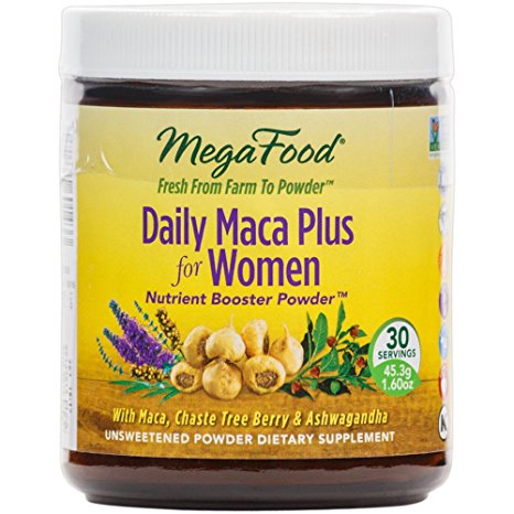 MegaFood - Daily Maca Plus For Women, Promotes Heart Health, 30 Servings (1.6 oz) (FFP)