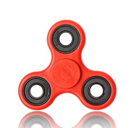 Sigma Fidget Spinner - Decompression Hand Spinner Toy With Premium Hybrid Ceramic Bearing and Not Rusty - Finger Toy, Perfect For ADD, ADHD, Anxiety, and Autism Adult Children (Red)