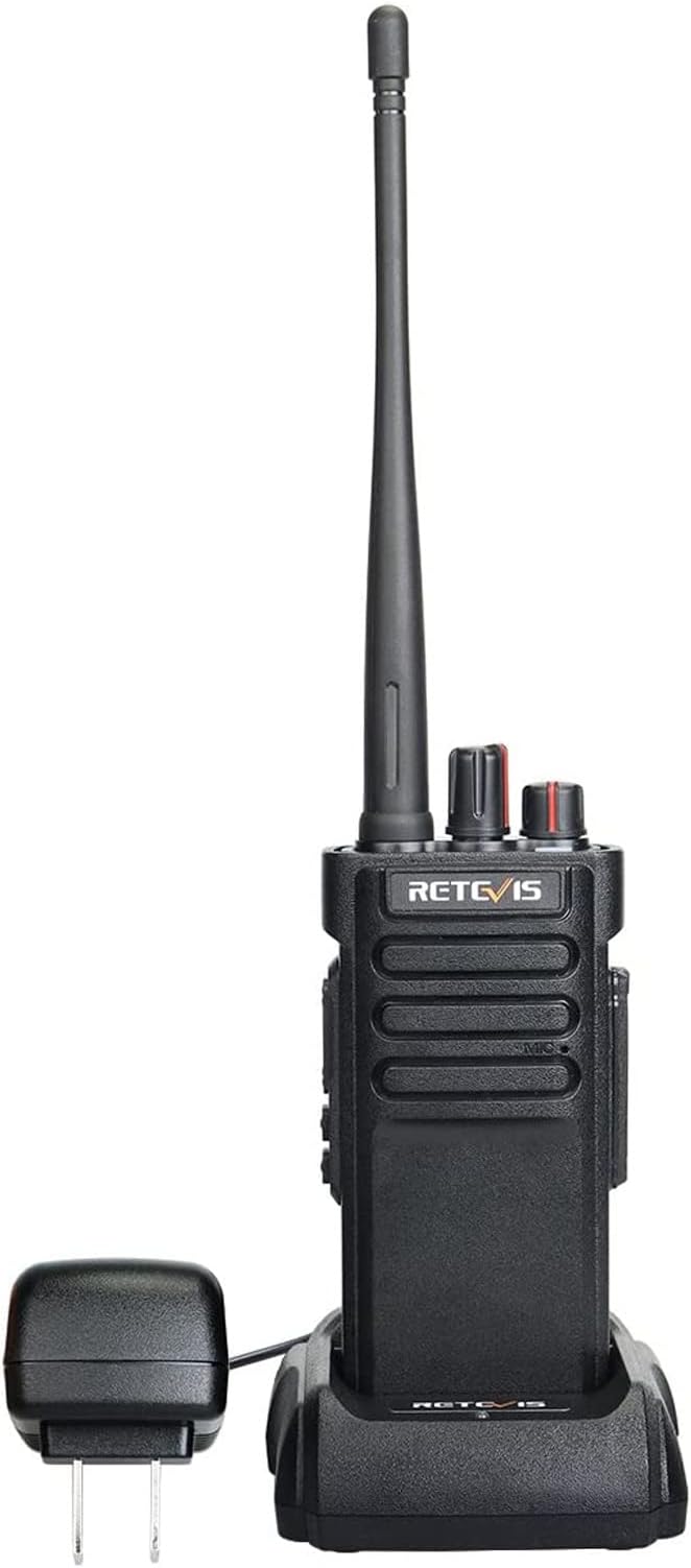 Retevis RT29 Waterproof 2 Way Radio,Military Grade Walkie Talkies,70cm Radio,3200mAh,Emergency Alarm,Long Range Two Way Radio for Urban(Black, 1 Pack)