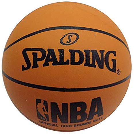 Spalding 51161 Spaldeen High-Bounce Ball - NBA Basketball Design, Orange